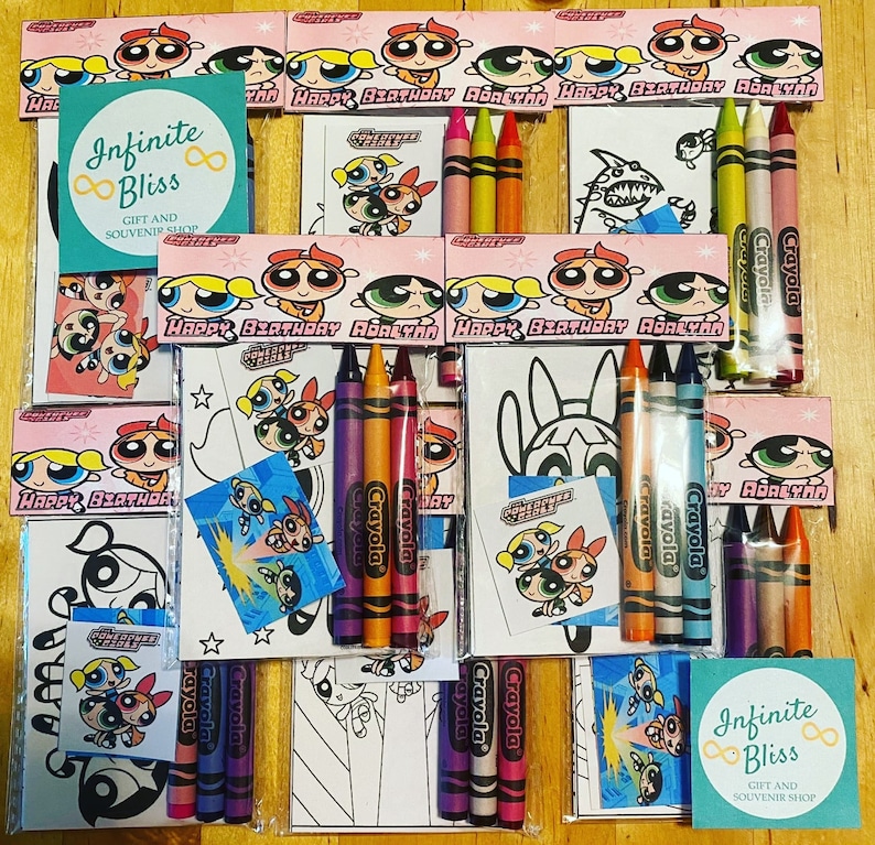 Choose Your Theme Party Favor Coloring Packets (any Theme) Message Us ...