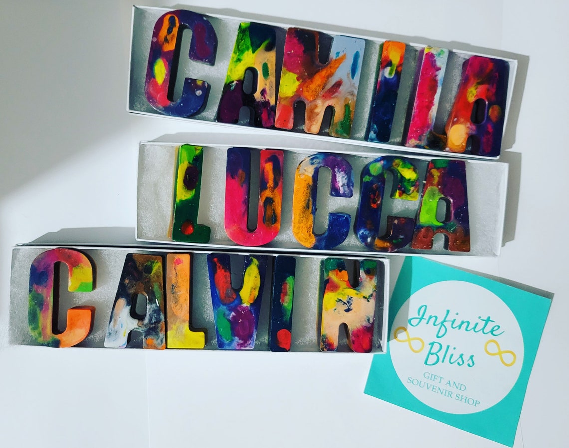 Personalized Crayon Names Crayon Box Personalized Name Etsy