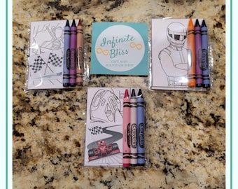 Race Car | Sports Car | Car Coloring Packs | Coloring Pages | Party Favor | Birthday Party | Fast and Furious | Two Fast | Crayola Crayons