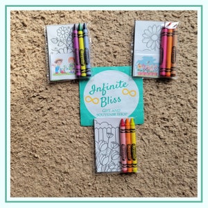 Flower Coloring Packs | Coloring Pages | Party Favor | Flower Power | Garden Flowers | Birthday Souvenir Supplies | Stickers | Crayons