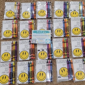 One Happy Dude Coloring Packs | Coloring Pages | One Happy Dude Party Favor for Kids | Smiley | 1st Birthday Souvenir Supplies | Crayons image 8