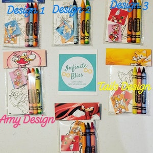 Sonic Coloring Packs | Coloring Pages | Party Favor |  Crayola Crayons