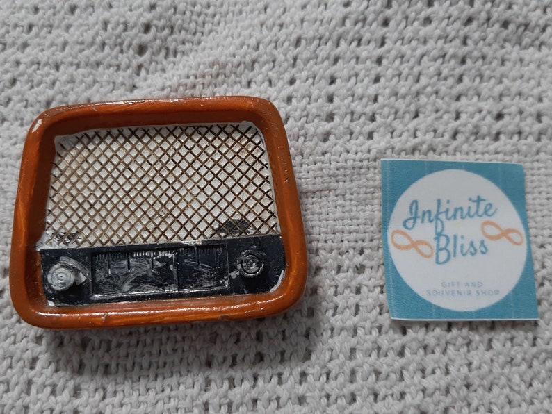 Infinite Bliss  Vintage Radio Ceramic Ref Magnet image 0