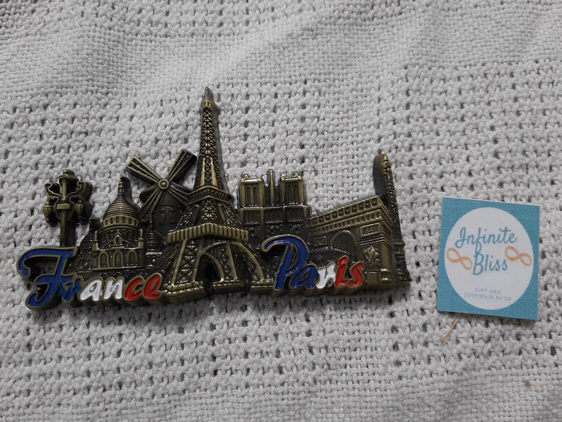 Infinite Bliss  France Paris Large Metal Ref Magnet image 0