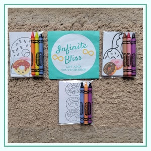 Donut Coloring Packs | Donuts Coloring Pages | Doughnut | Birthday Party | Party Favor | Crayola Crayons