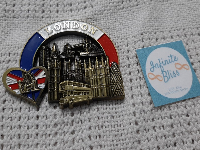 Infinite Bliss  Best of London Flag Metal Ref Magnet image 0