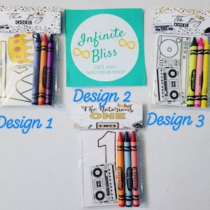 Notorious One Coloring Packs |  The Notorious One The Big One Party | Notorious One themed Coloring Pages | Birthday Party Favor