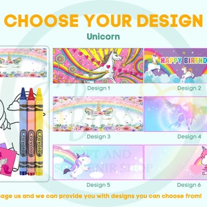 Unicorn Coloring Packs | Coloring Pages | Party Favors | Pink Unicorn Princess | Rainbow Unicorn | Birthday Souvenir Supplies | Crayons