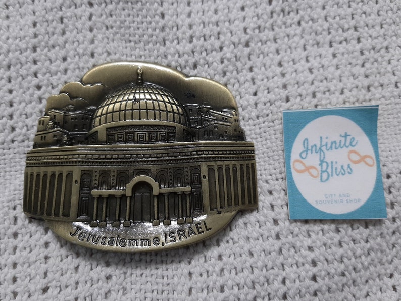 Infinite Bliss  Isreal Jerusalem Metal Ref Magnet image 0