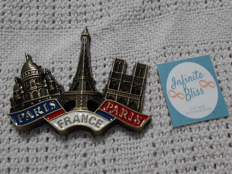 Infinite Bliss  Paris France Paris Flag Colors Metal Ref image 0