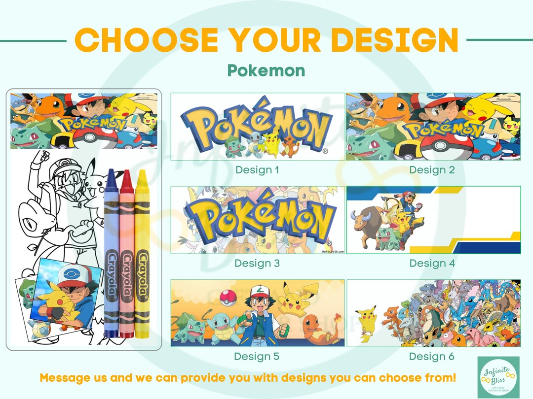Pokemon Coloring Packs | Coloring Pages | Party Favor | Crayola Crayons ...