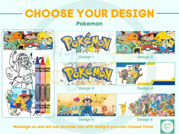 Pokemon Coloring Packs Coloring Pages Party Favor Crayola Crayons 