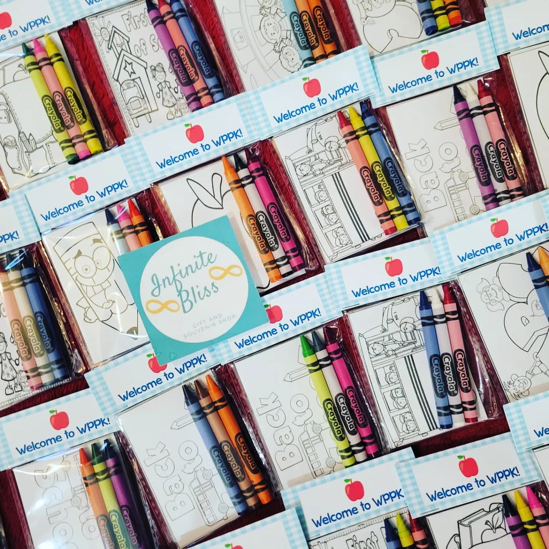 Back to School Coloring Packs | Coloring Pages | Party Favor | Activity ...