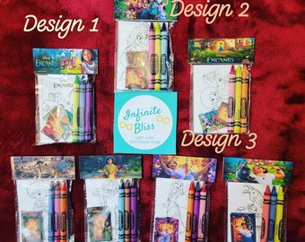 Paquetes para colorear Encanto / Páginas para colorear / Recuerdos de fiesta para niños / Artículos de recuerdo de cumpleaños de Encanto / Pegatinas / Crayones Crayola