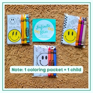 One Happy Dude Coloring Packs | Coloring Pages | One Happy Dude Party Favor for Kids | Smiley | 1st Birthday Souvenir Supplies | Crayons