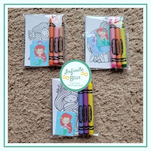 Mermaid Coloring Packs | Mermaid Coloring Pages | Party Favor | Birthday Coloring Packs | Crayola Crayons