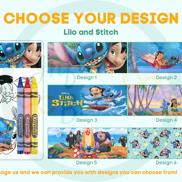 Lilo and Stitch Coloring Packs | Coloring Pages | Party Favor| Birthday Party | Crayola Crayons