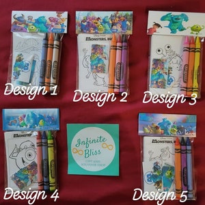 Monsters Inc | University Coloring Packs | Coloring Pages | Party Favor |  Crayola Crayons