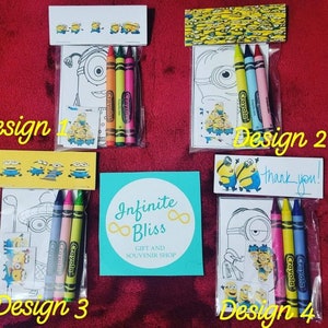 Minions Coloring Packs | Coloring Pages | Party Favor |  Crayola Crayons