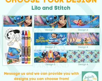 Lilo and Stitch Coloring Packs | Coloring Pages | Lilo and Stitch Party Favor for Kids | Birthday Souvenir Supplies | Stickers | Crayons