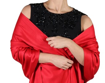 red shawl for dress
