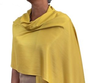 Mustard Yellow Pashmina Shawl: Bridal Wedding Wrap