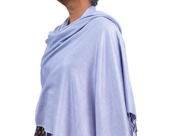 Cover Ups and Scarves, Lavender Pashmina, Shawl For Bride, Bridal Wrap, Scarves For Women, Pashmina Wrap, Wedding Stole, Fair Trade Gifts