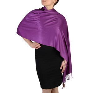 purple shawl wedding