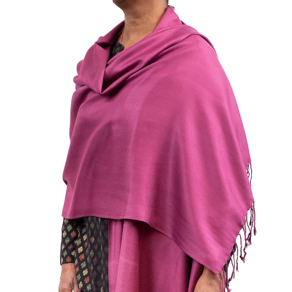 burgundy cashmere shawl