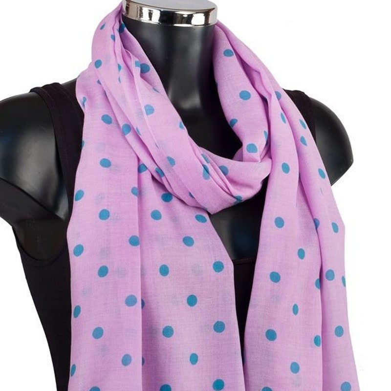 Ladies' Newport Polka Dot Scarf - Purple main image 0