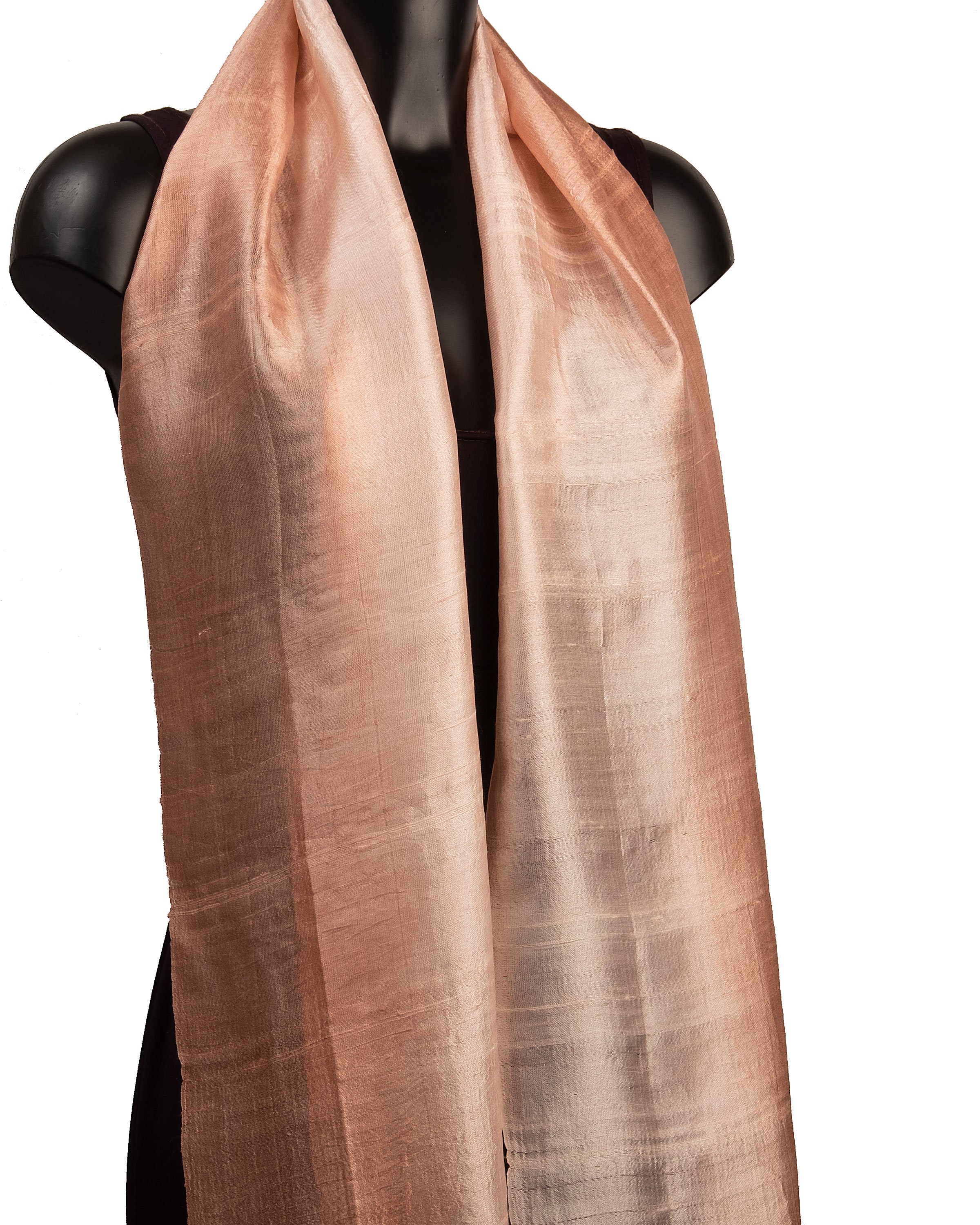 Beige Silk Scarf Handmade Scarves Raw Silk Neck Scarf Etsy