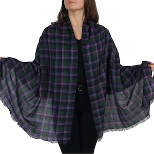 A Tartan Scarf as a Winter Scarf for Women/Plaid Shawl Zara Style Scarf/Scottish Clan Shawl as a Scottish Momento/Lovely Tartan Accessories