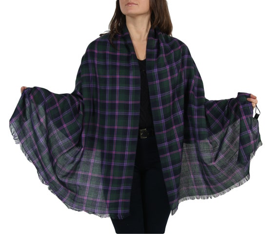 Sciarpa Scozzese In Cotone: Scialle Scozzese Del Commercio Equo E Solidale, Regalo Scozzese - Italia - Foto 10