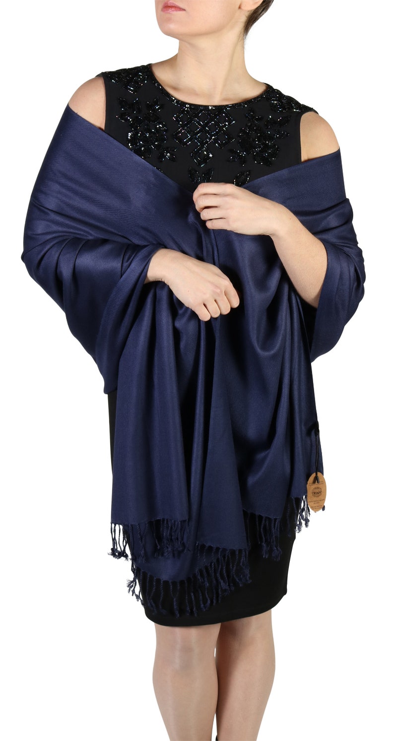 Navy Wedding Shawl Navy Blue Pashmina Shawls and Wraps Navy - Etsy UK