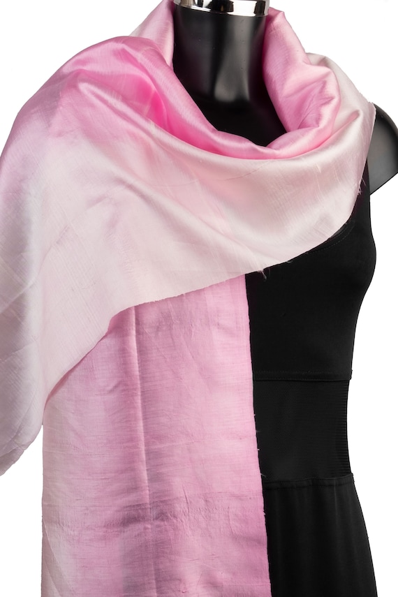 silk pink scarf