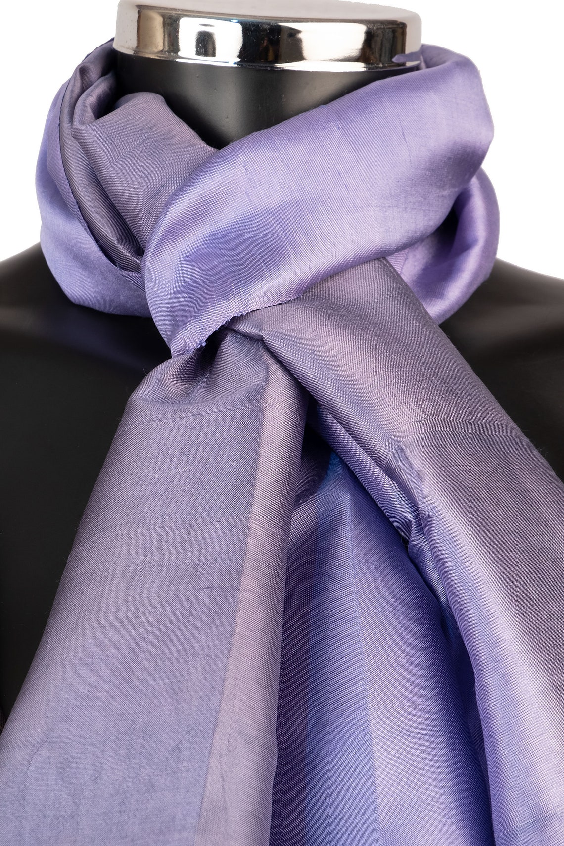 Lavender Silk Scarf Lilac Neck Scarf Ethical Clothing Etsy UK