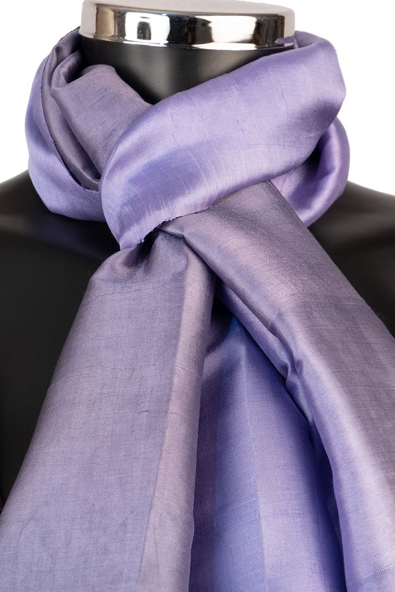 Lilac silk scarf discount