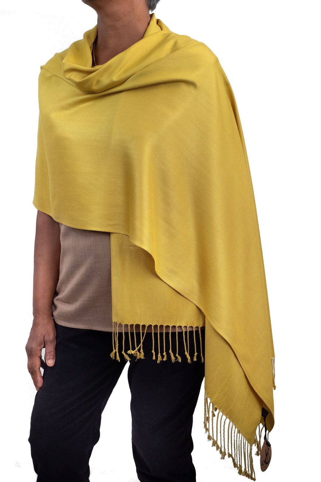 Pashmina Sciarpa Senape Sciarpa Pashmina Dorata Pashmina Doré