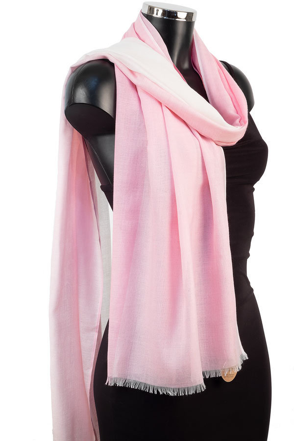 世界有名な Pink Etsy - Wrap Scarf Pashmina Summer Trade Fair Soft White and 小物