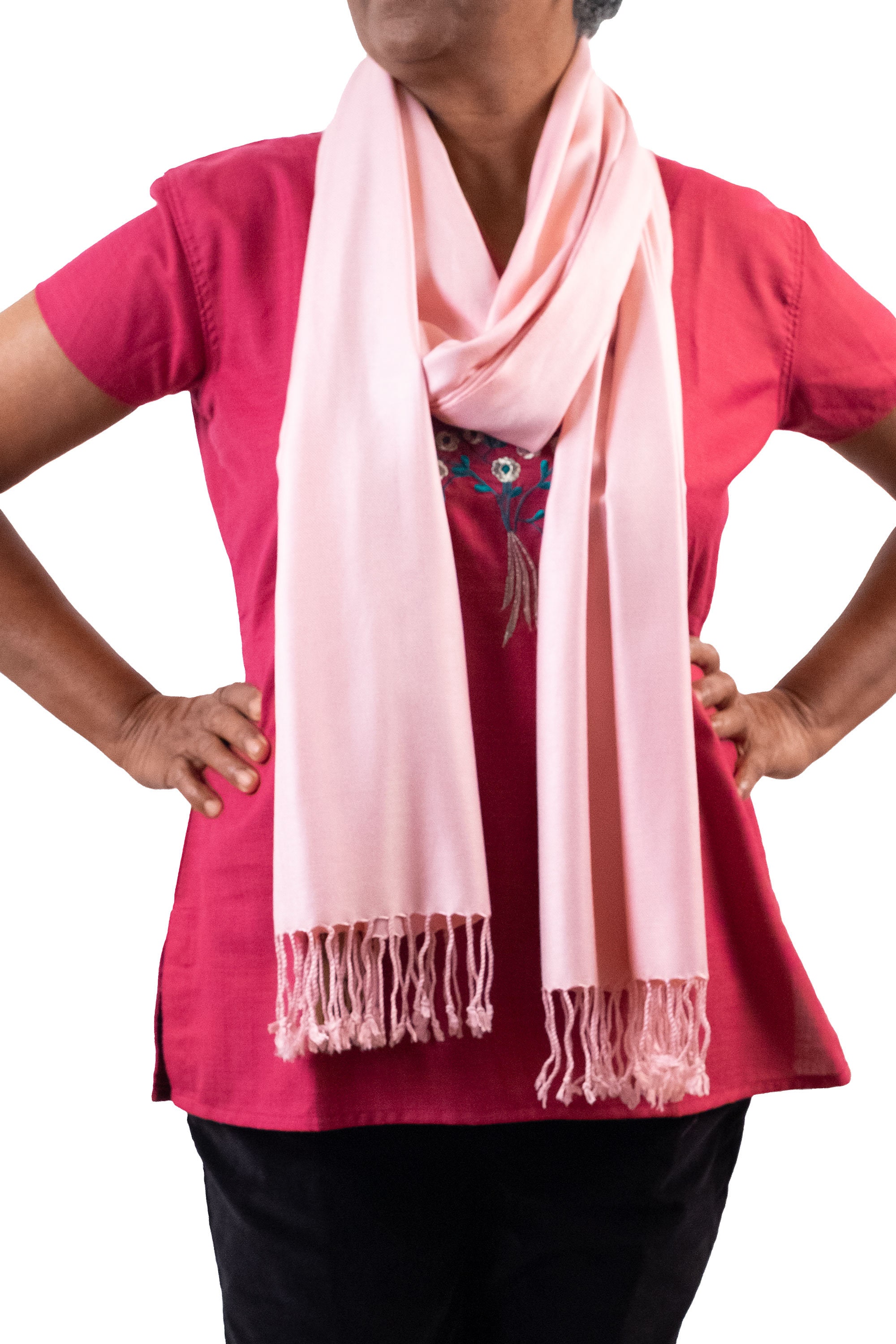 Dusky pink wedding clearance shawl