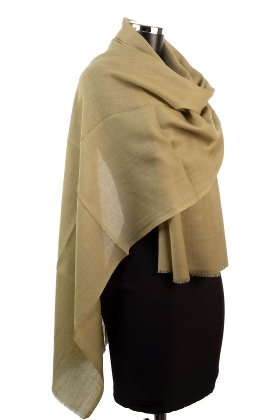 sage green wool scarf