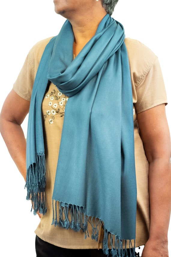 Teal shawl for wedding cheap