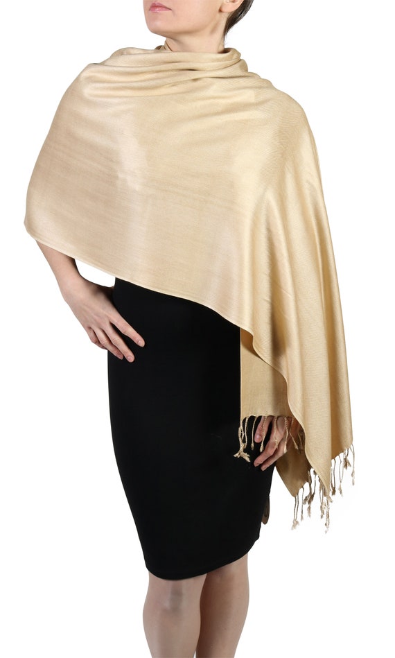 gold pashmina wrap