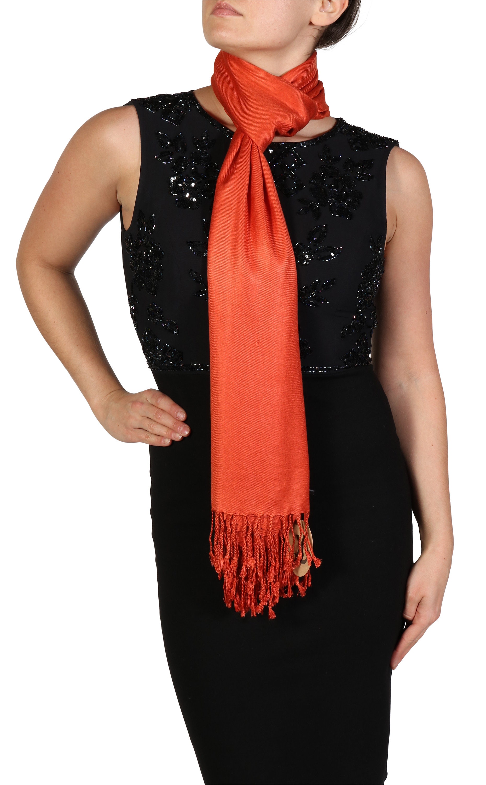 burnt orange shawl