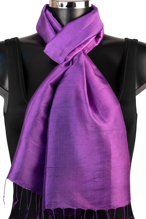 purple silk bandana