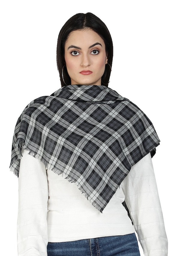 Plaid sales pashmina scarf