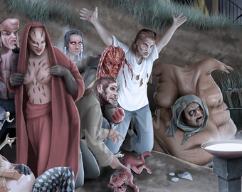 Nightbreed fan-art poster - Clive Barker&#39;s film illustration