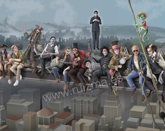 Printed poster inspired by Johnny Depp