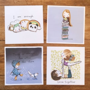 Postcards (set 11) by Cally Jane Studio