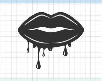 Download Dripping lips svg | Etsy